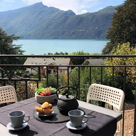T2, Vue Lac, Climatise, Parking, Confort Apartament